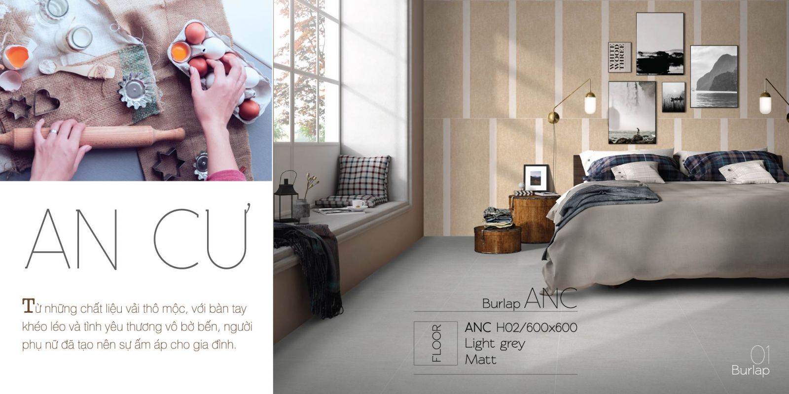 Catalogue gạch ốp lát Eurotile An Cư Burlap 2024