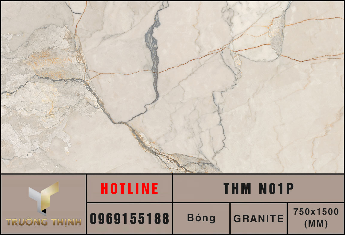 Gạch khổ lớn 750x1500 Eurotile Thanh Mai THM N01P cao cấp