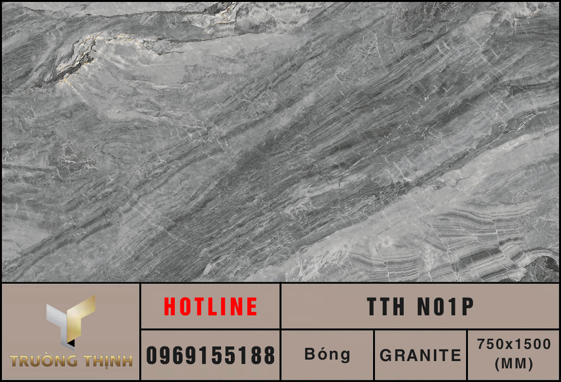 Gạch khổ lớn 750x1500 Eurotile Thiết Thạch TTH N01P cao cấp