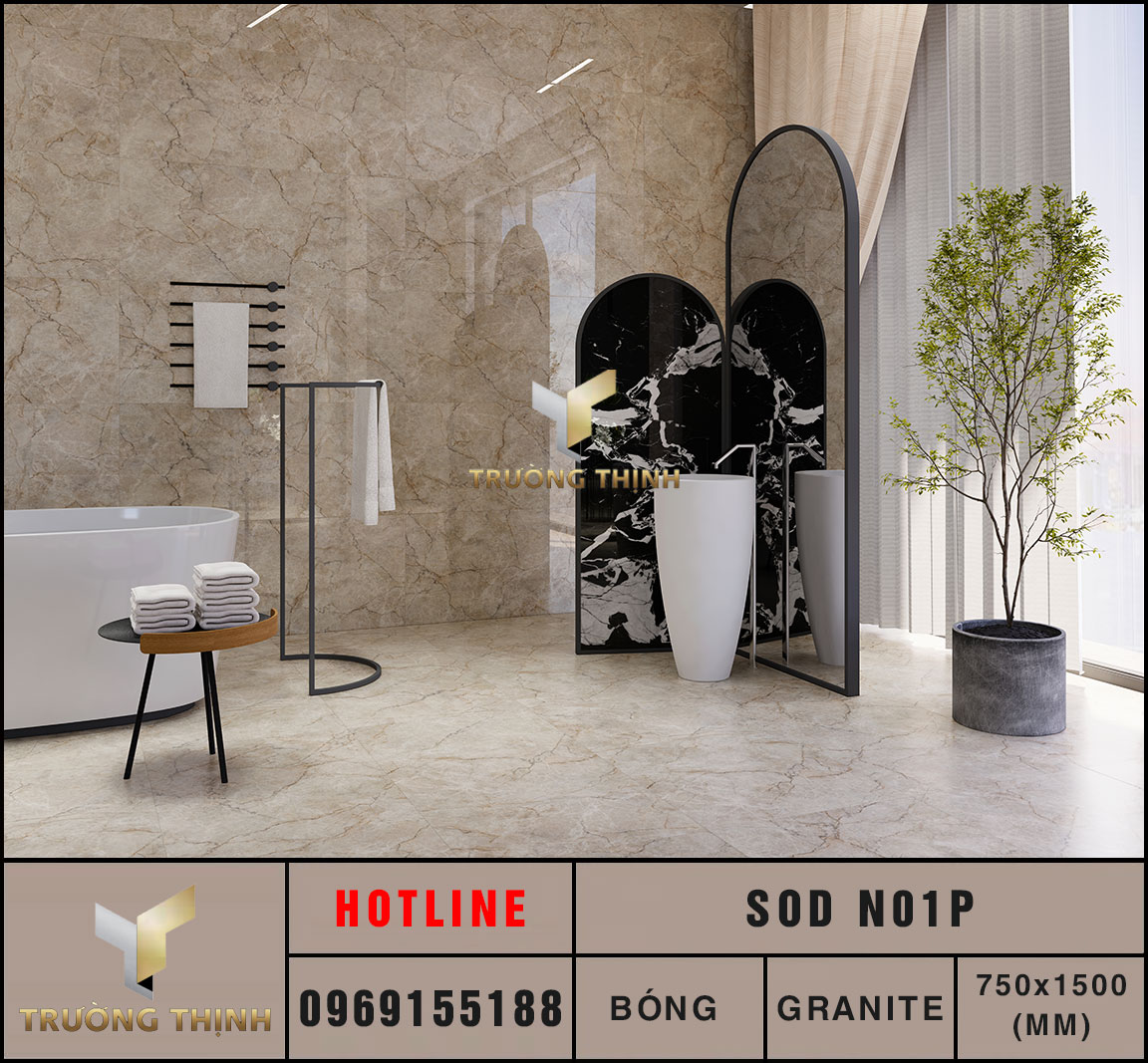 gạch vân đá 750x1500 Eurotile Sơn Du SOD N01P