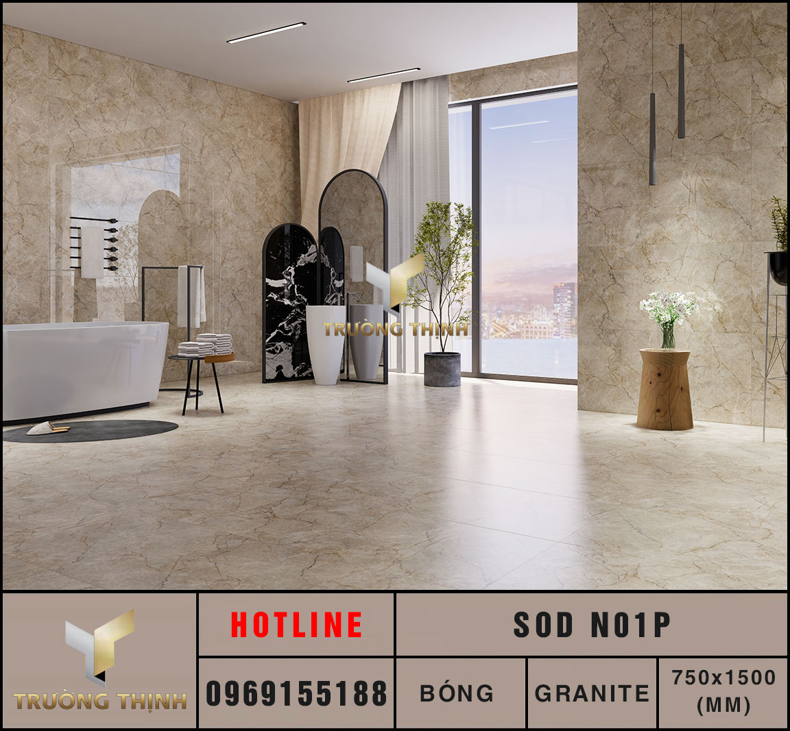 gạch vân đá 750x1500 Eurotile Sơn Du SOD N01P