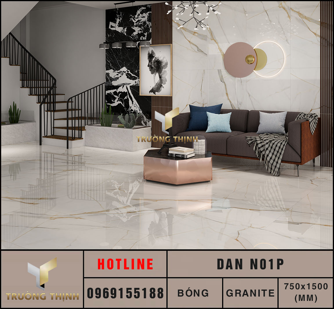 Gạch tấm lớn 750x1500 Eurotile Đăng Nguyên DAN N01P