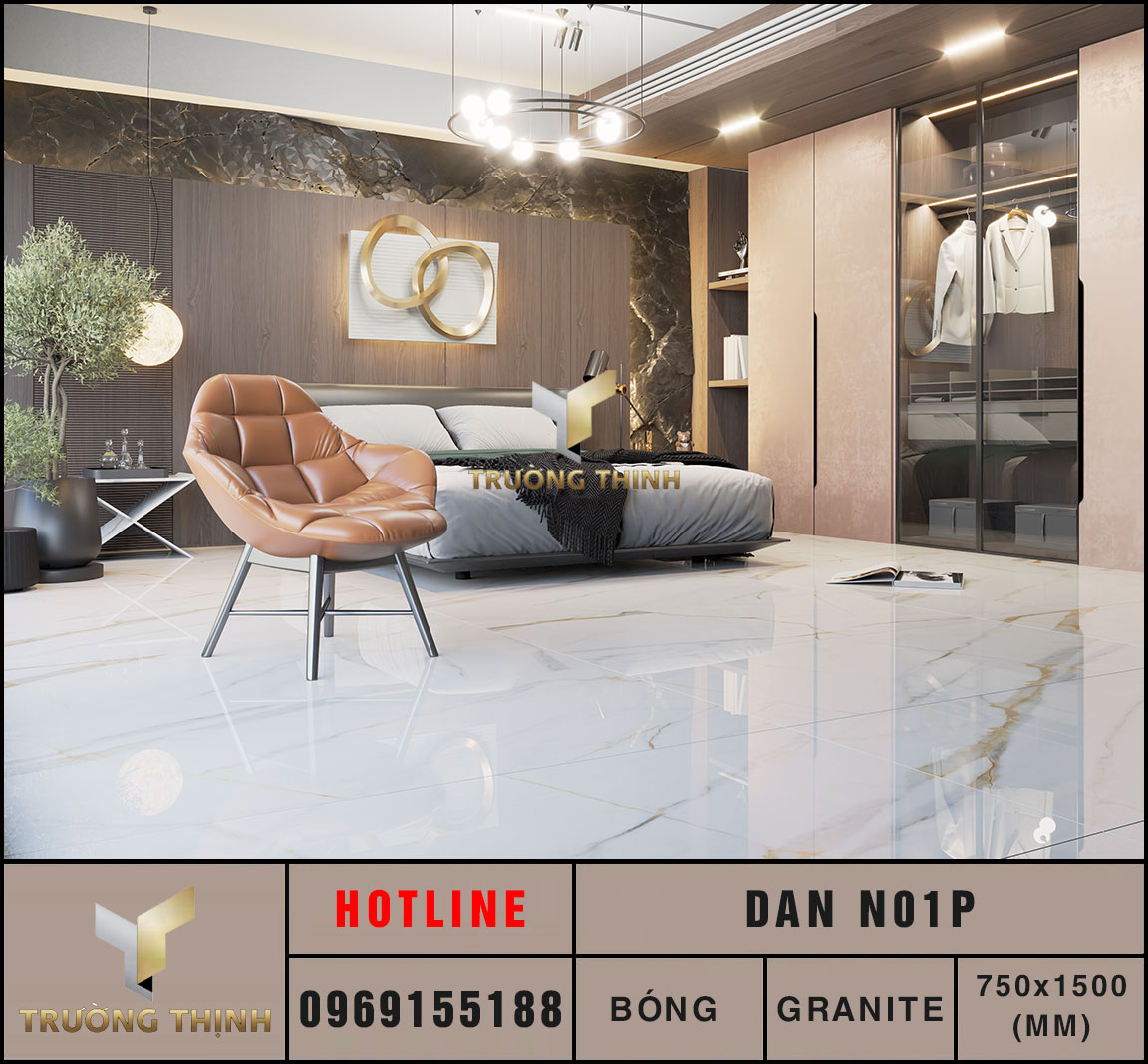Gạch tấm lớn 750x1500 Eurotile Đăng Nguyên DAN N01P