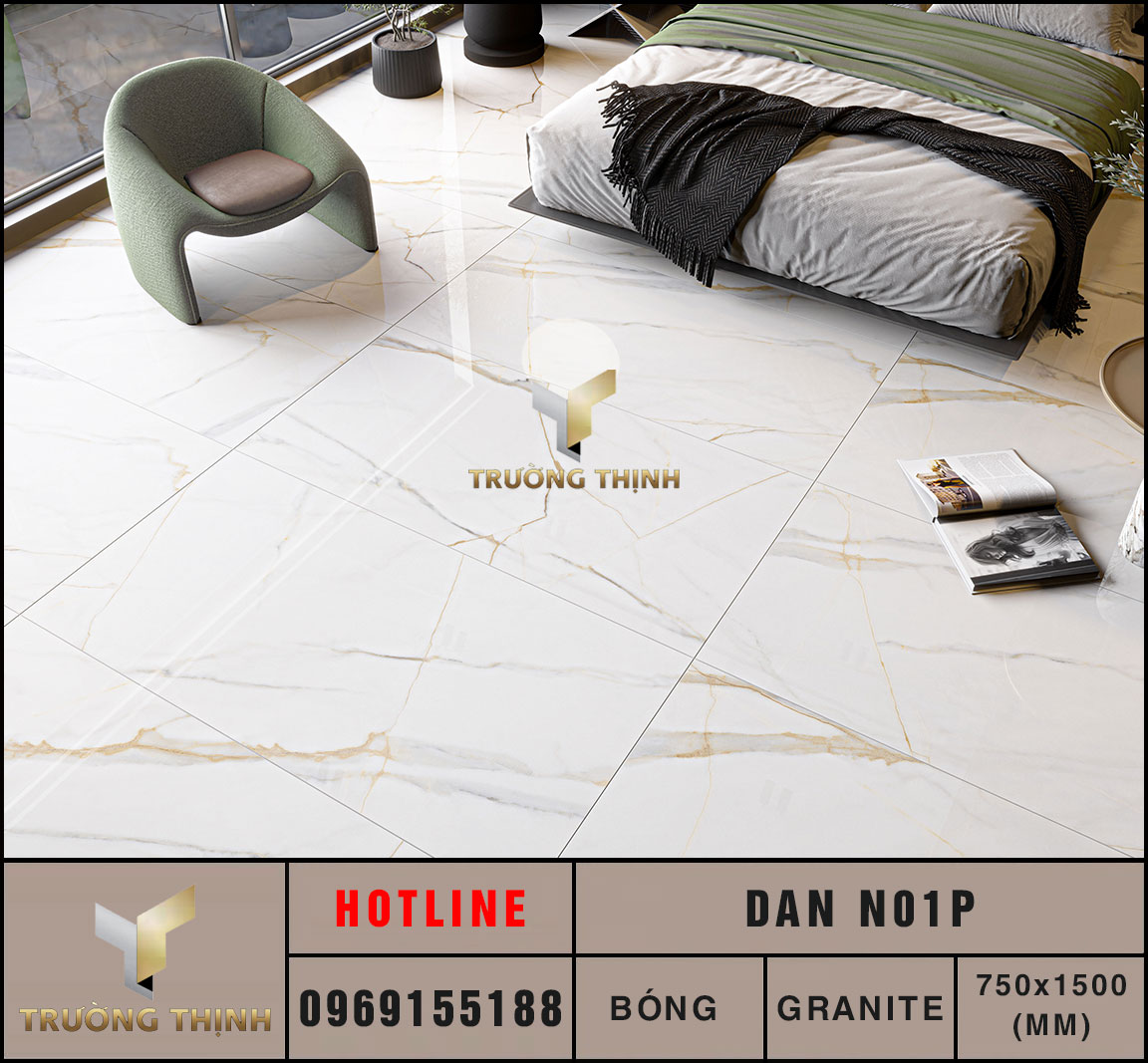 Gạch tấm lớn 750x1500 Eurotile Đăng Nguyên DAN N01P