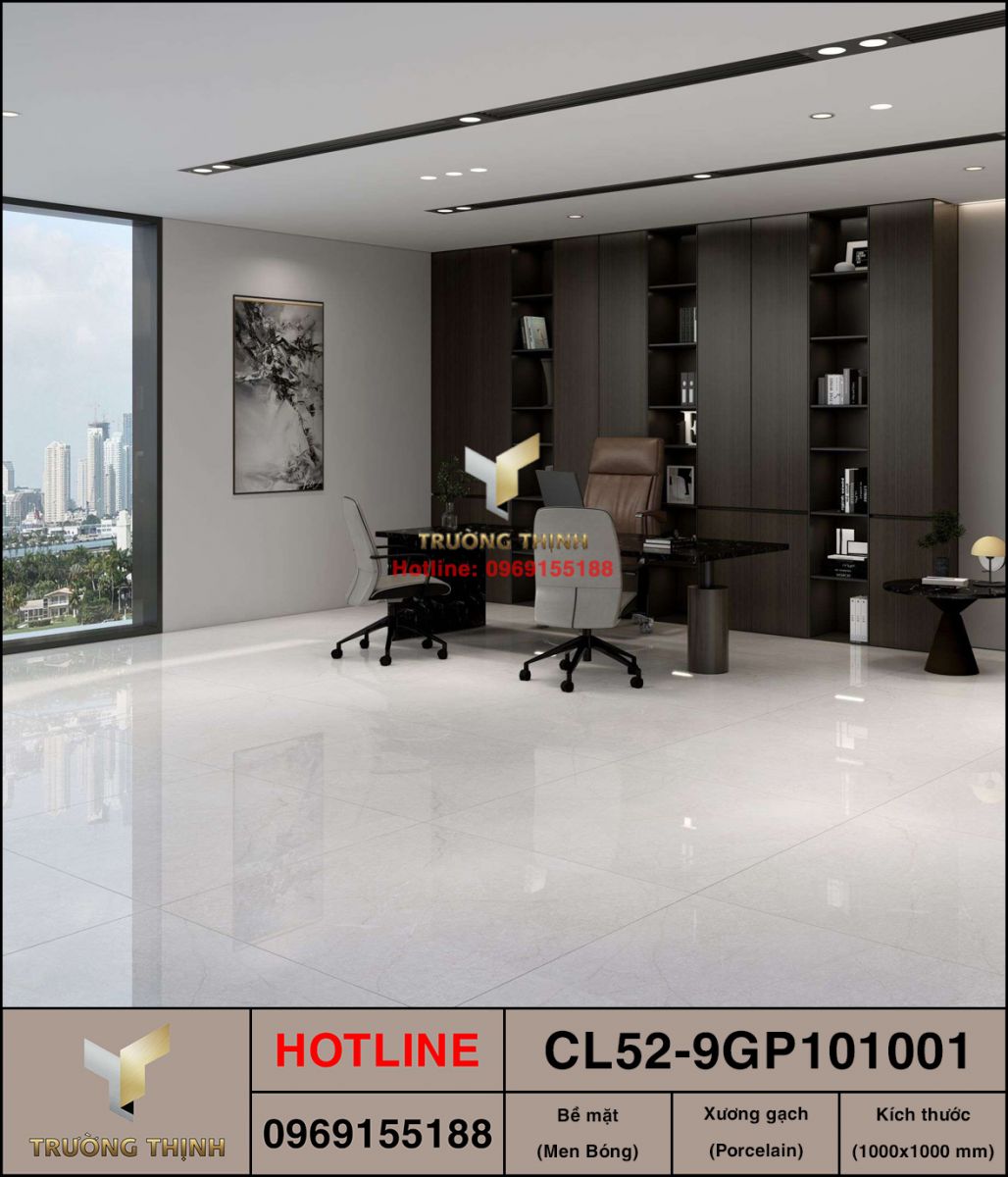 Gạch granite khổ lớn 1000x1000 Viglacera CL52-9GP101001 cao cấp