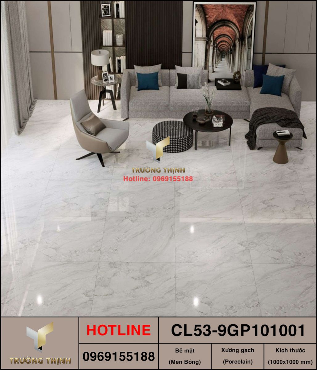 Gạch granite khổ lớn 1000x1000 Viglacera CL53-9GP101001 giá rẻ
