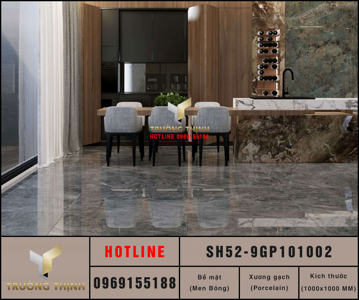 Gạch granite vân đá 1000x1000 Viglacera SH52-9GP101002 giá tốt