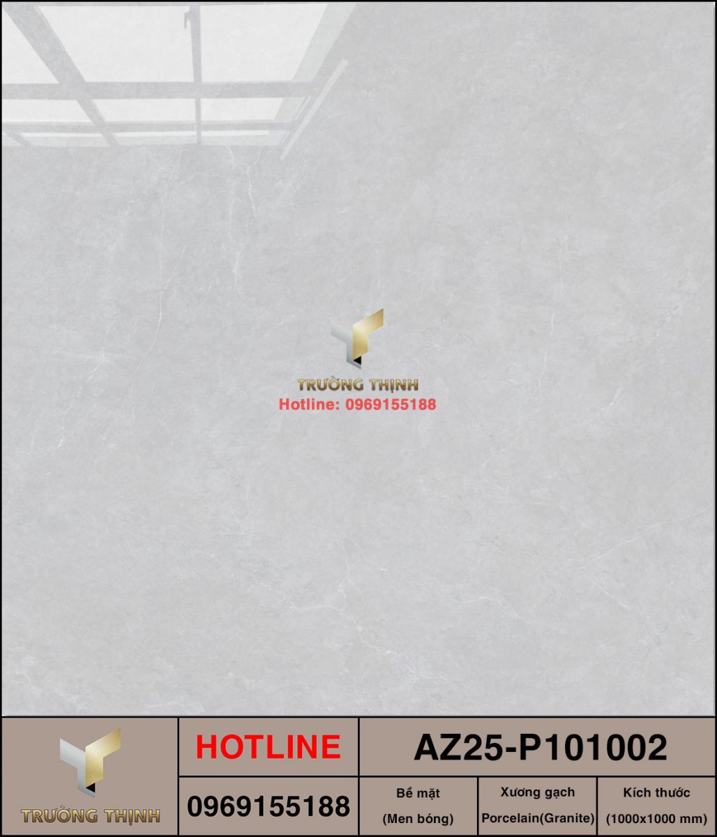 Gạch lát nền Porcelain 1000x1000 Viglacera AZ25-P101002 - Sang trọng, bền bỉ và đẳng cấp