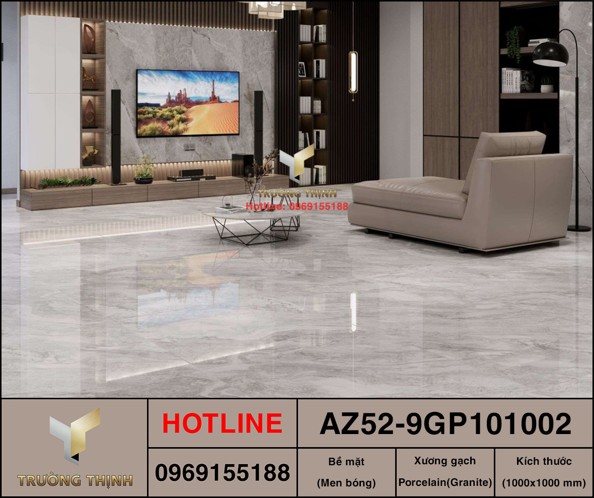 Gạch lát nền bóng kiếng 1000x1000 Viglacera AZ52-9GP101002 - Nâng tầm không gian sống