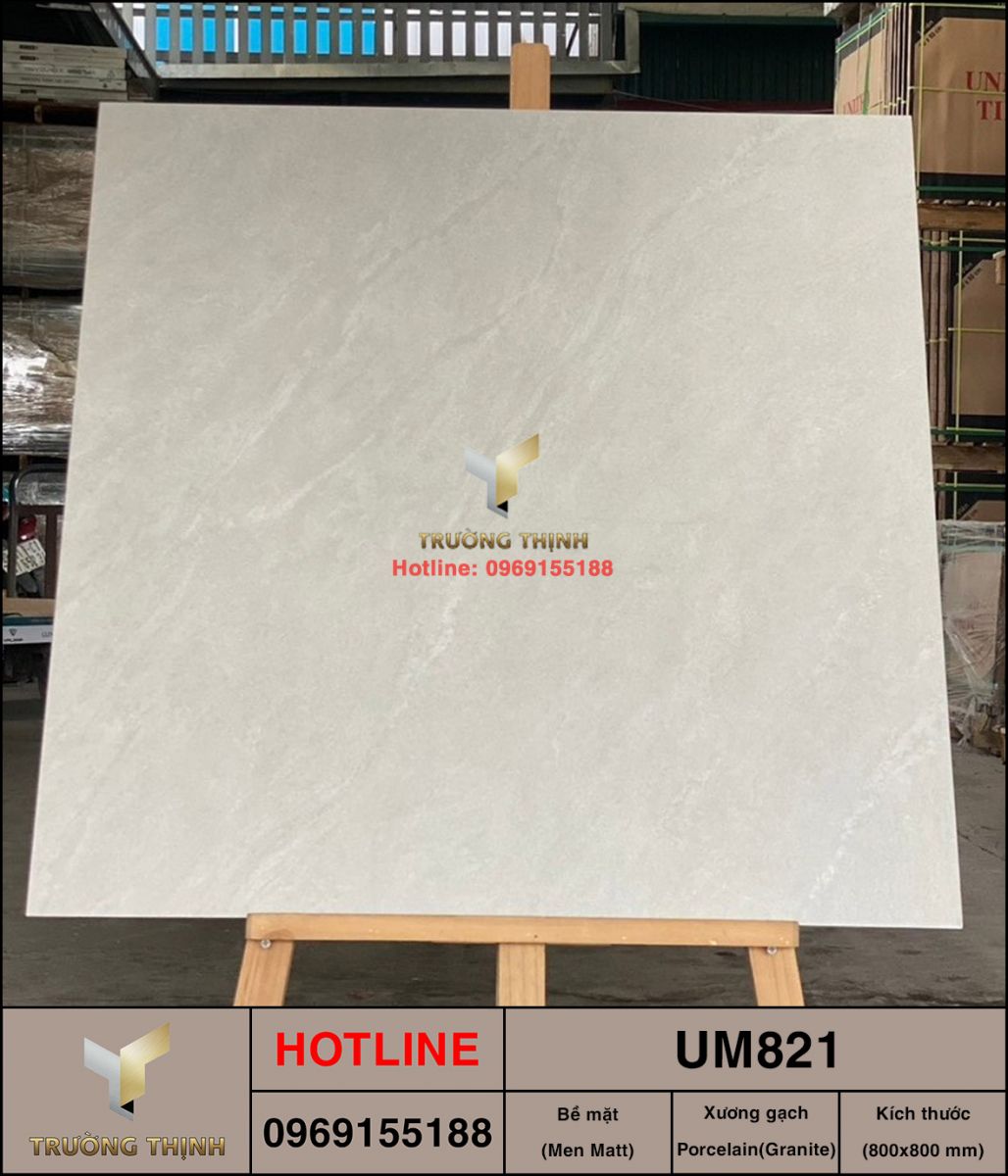 Gạch lát nền giả đá Viglacera UM821 800x800: Sang trọng, bền bỉ cho mọi không gian