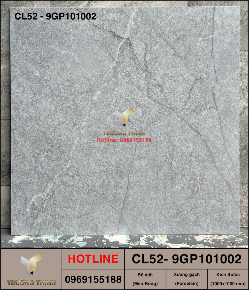 Gạch lát nền 1000x1000 Viglacera Cửu Long CL52-9GP101002 ảnh thực tế