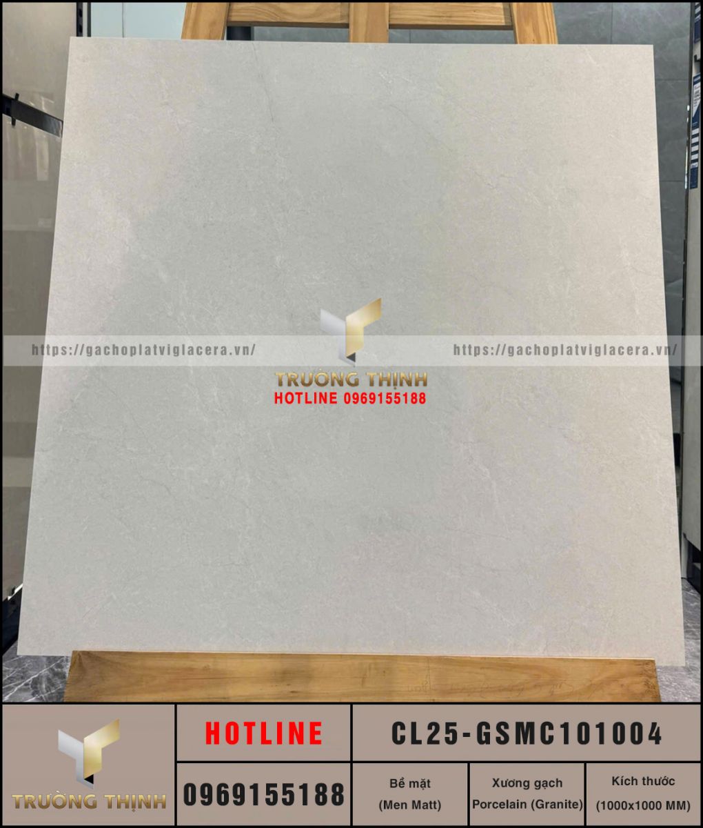Gạch lát nền khổ lớn 1000x1000 Viglacera CL25-GSMC101004 - Sang trọng & Đẳng cấp