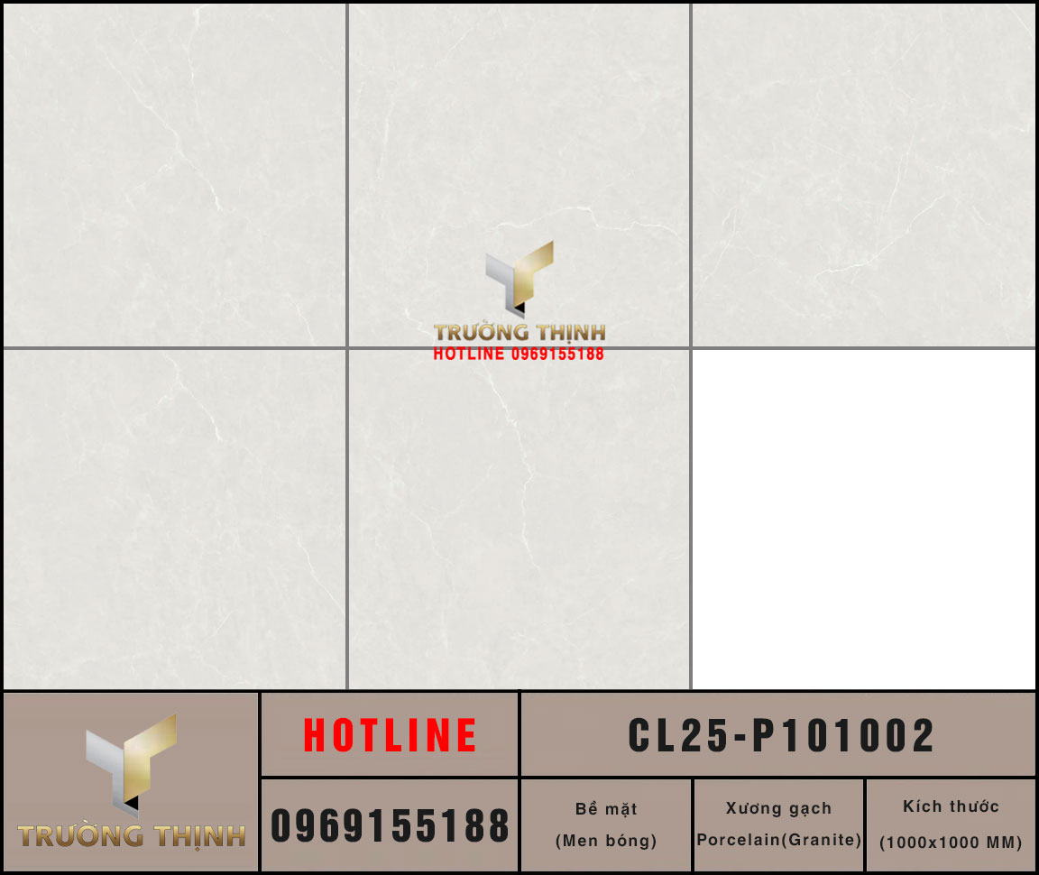 Gạch lát nền khổ lớn vân đá 1000x1000 Viglacera CL25-P101002 – Đẳng cấp không gian sống hiện đại