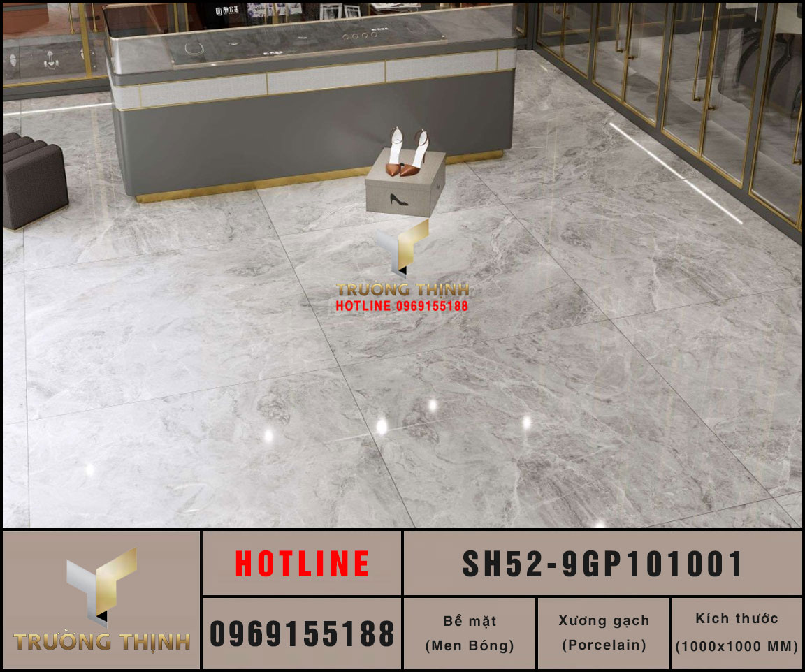 Gạch lát nền vân đá 1000x1000 Viglacera SH52-9GP101001 giá rẻ