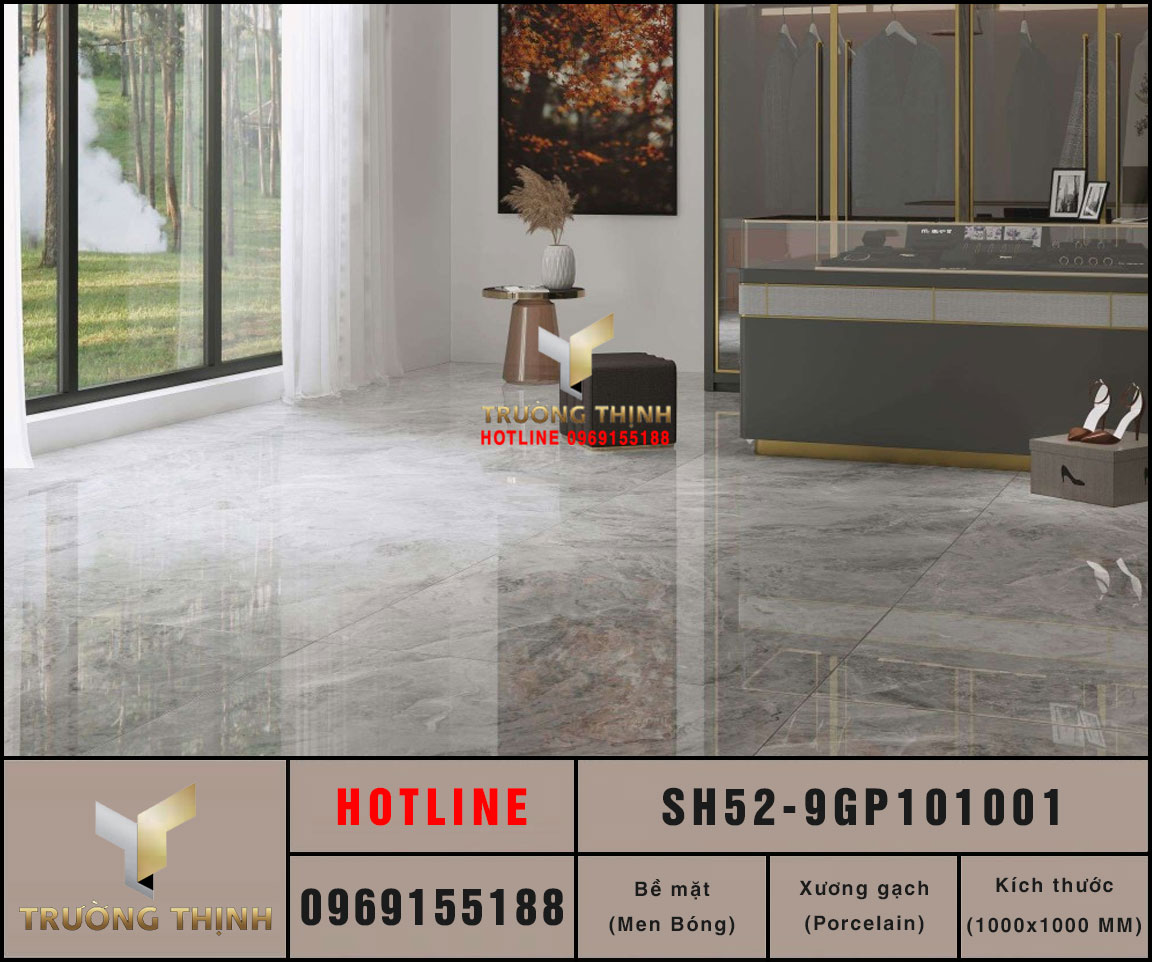Gạch lát nền 1000x1000 Viglacera Sông Hồng SH52-9GP101001