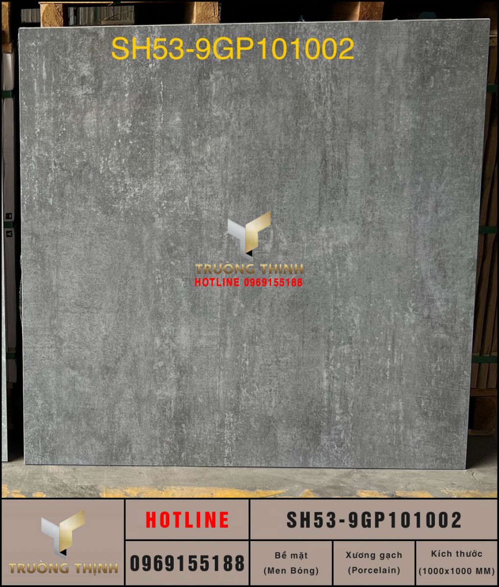 Gạch lát nền 1000x1000 Viglacera Sông Hồng SH53-9GP101002 ảnh thực tế