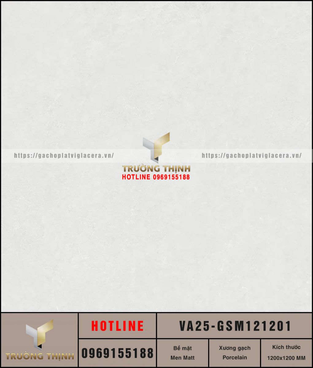 Gạch lát nền granite tấm lớn 1200x1200mm Viglacera VA25-GSM121201: Đẳng cấp kiến trúc hiện đại