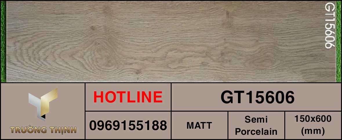 Gạch men vân gỗ 150x600 Viglacera GT15606 cao cấp