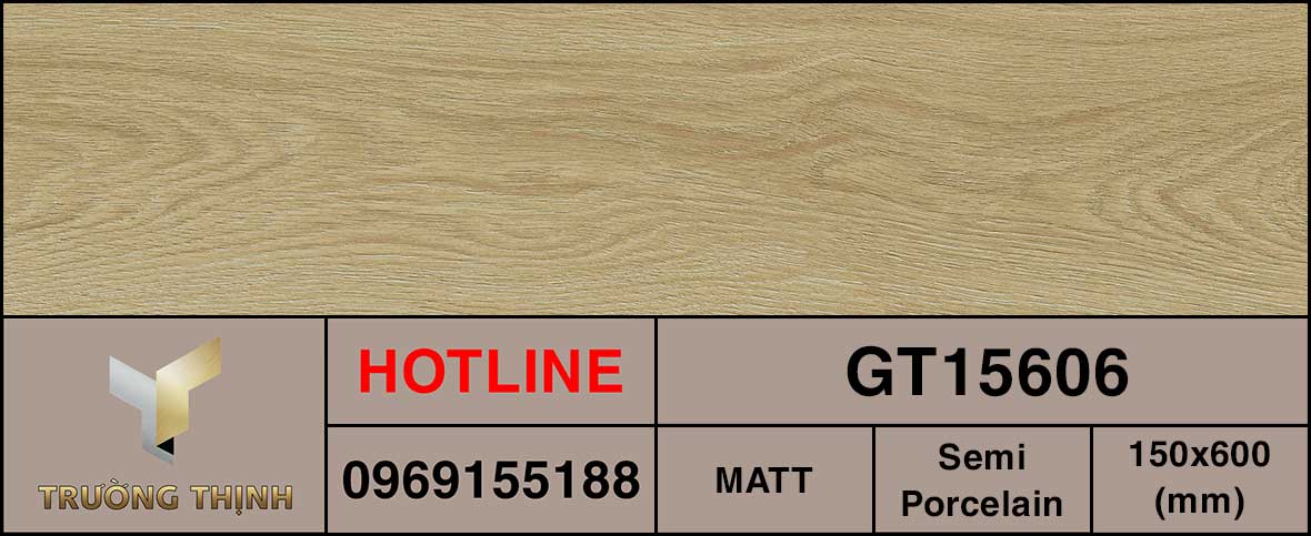 Ảnh MAP gạch ốp lát vân gỗ 150x600 Viglacera GT15606