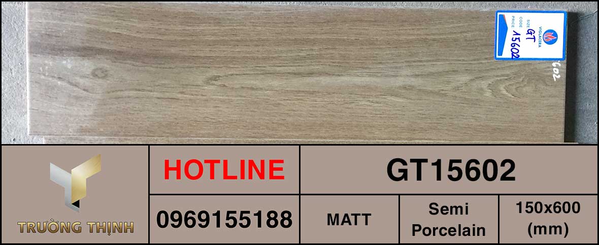 Gạch ốp lát vân gỗ 150x600 Viglacera GT15602 giá rẻ