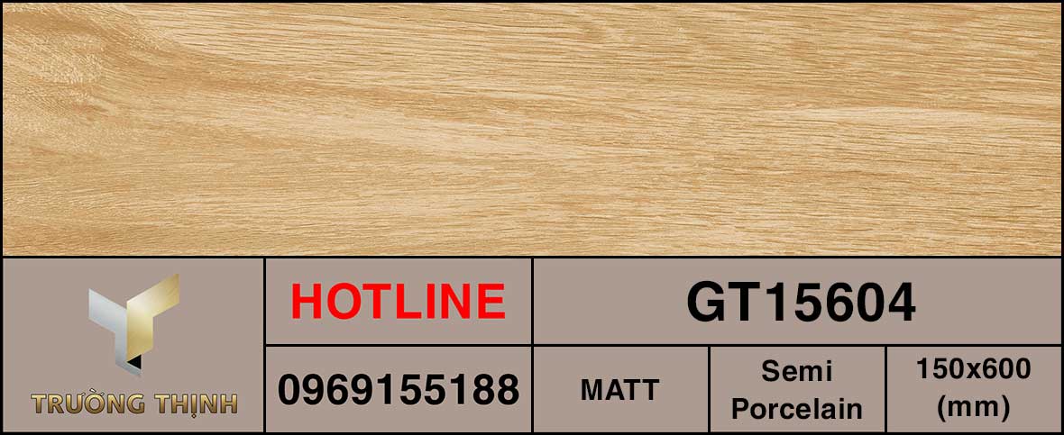 Ảnh MAP gạch ốp lát vân gỗ 150x600 Viglacera GT15604