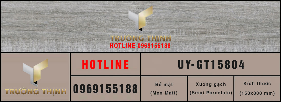 Gạch lát nền vân gỗ 150x800 Viglacera UY-GT15804 - Vẻ đẹp đẳng cấp