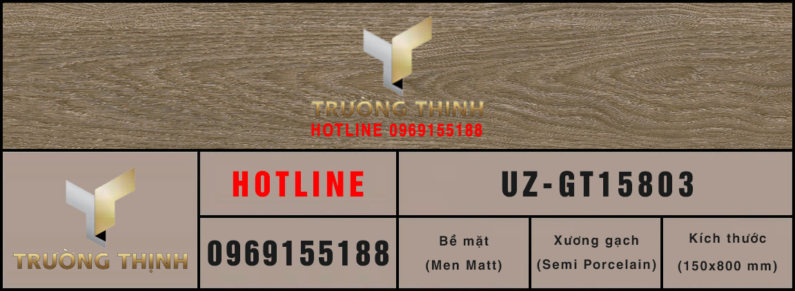 Gạch lát nền vân gỗ 150x800 Viglacera UZ-GT15803 - Giá Tốt Tại Trường Thịnh