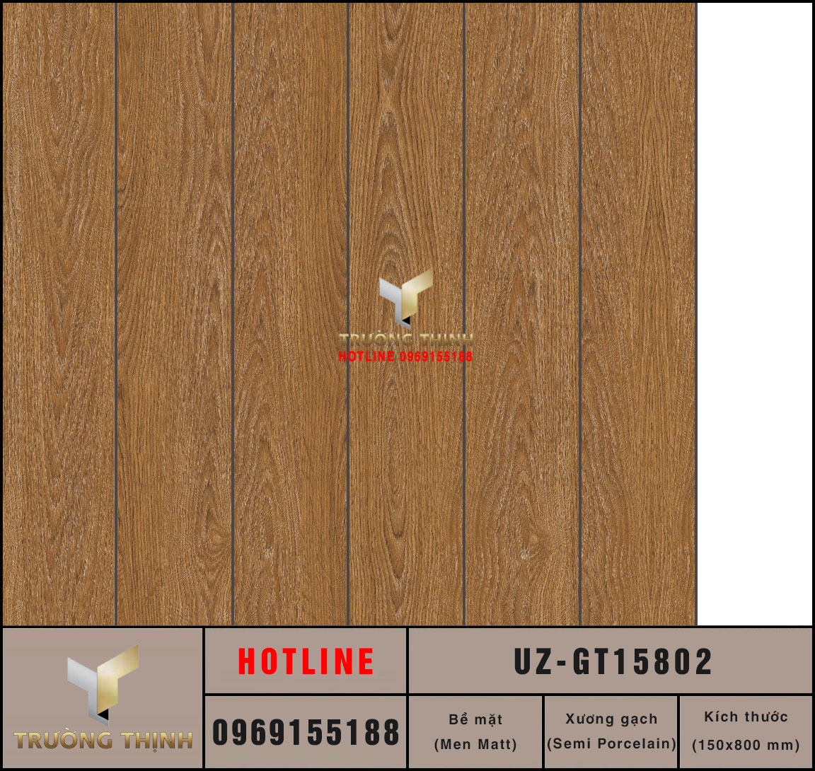 Gạch lát nền vân gỗ óc chó 150x800 Viglacera UZ-GT15802: Sự kết hợp hoàn hảo giữa vẻ đẹp tự nhiên và độ bền vĩnh cửu
