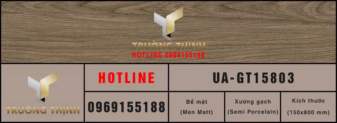 Gạch lát vân gỗ 150x800 Viglacera UA-GT15803 - Chống trơn, Bền đẹp