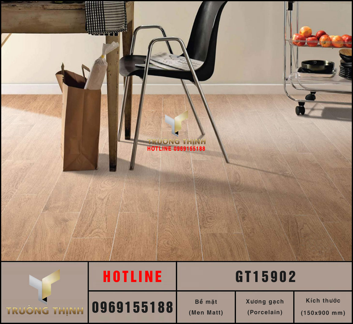 Gạch granite vân gỗ 150x900 Viglacera GT15902 cao cấp