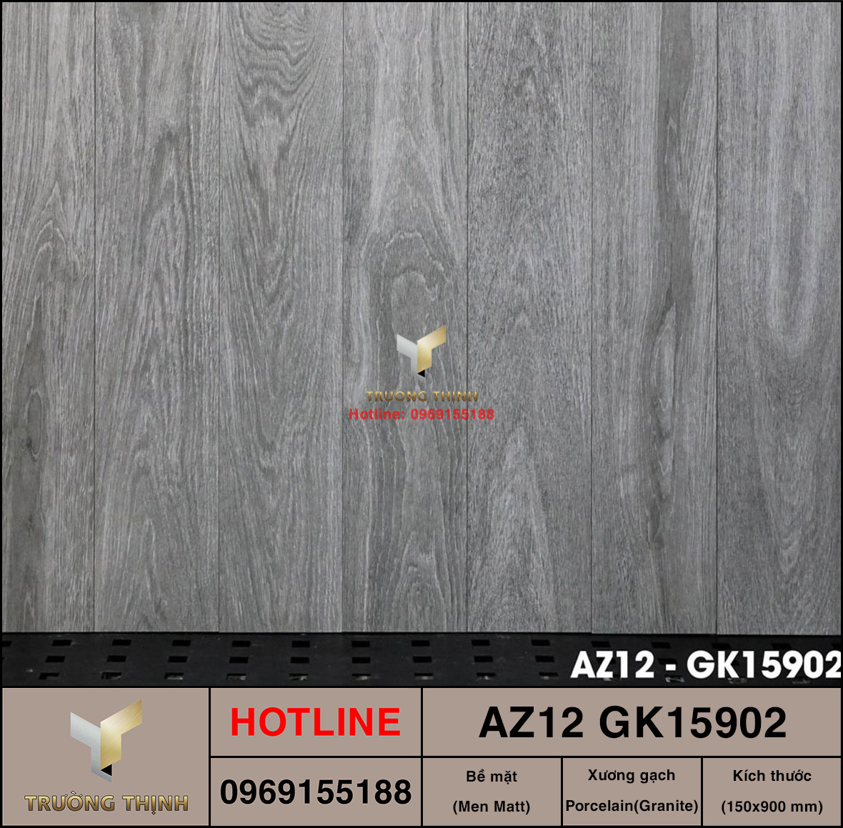 Gạch lát nền 150x900 Viglacera United Arizona AZ12-GK15902