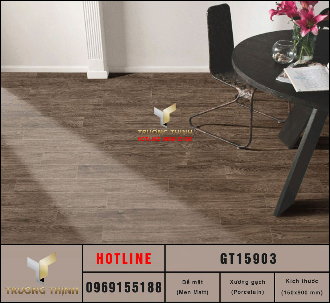 Gạch lát sàn giả gỗ 150x900 Viglacera GT15903 cao cấp