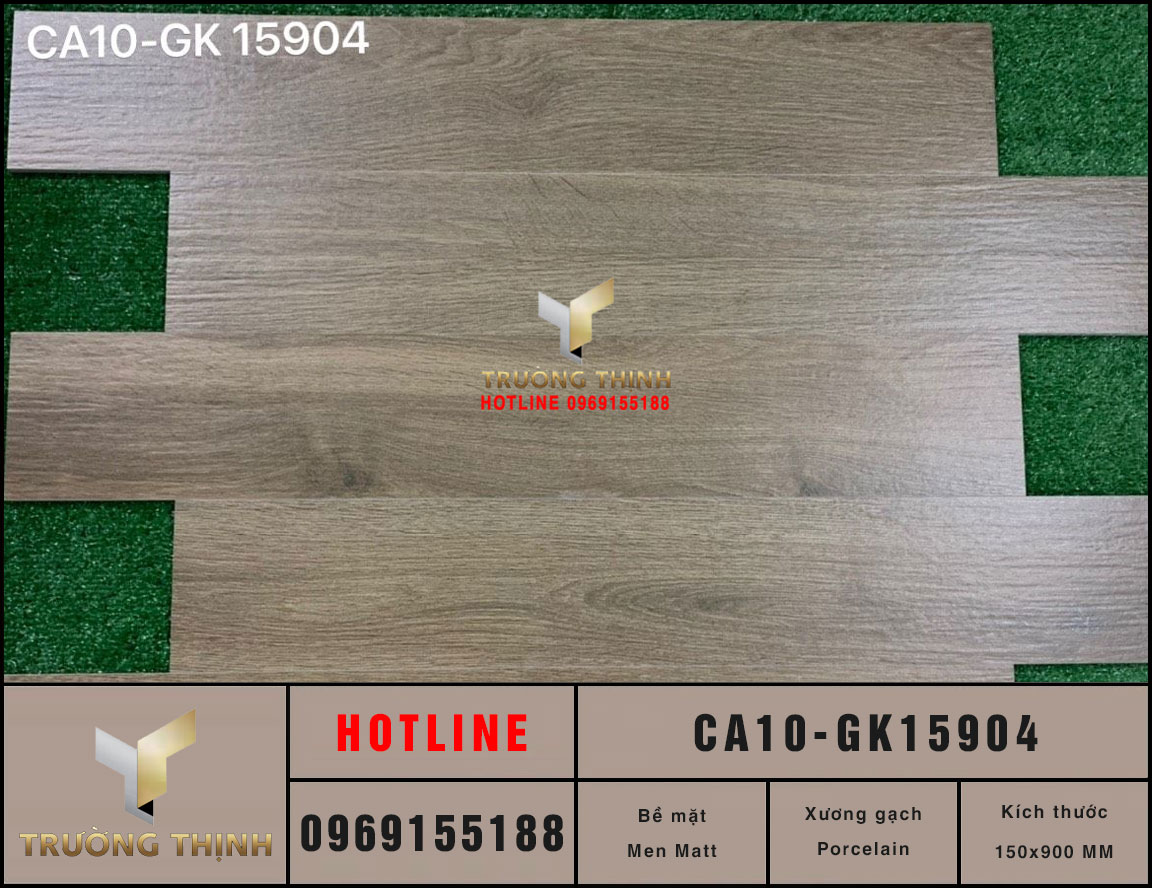 Gạch vân gỗ óc chó Viglacera CA10-GK15904 150x900 | Giá Tốt Nhất