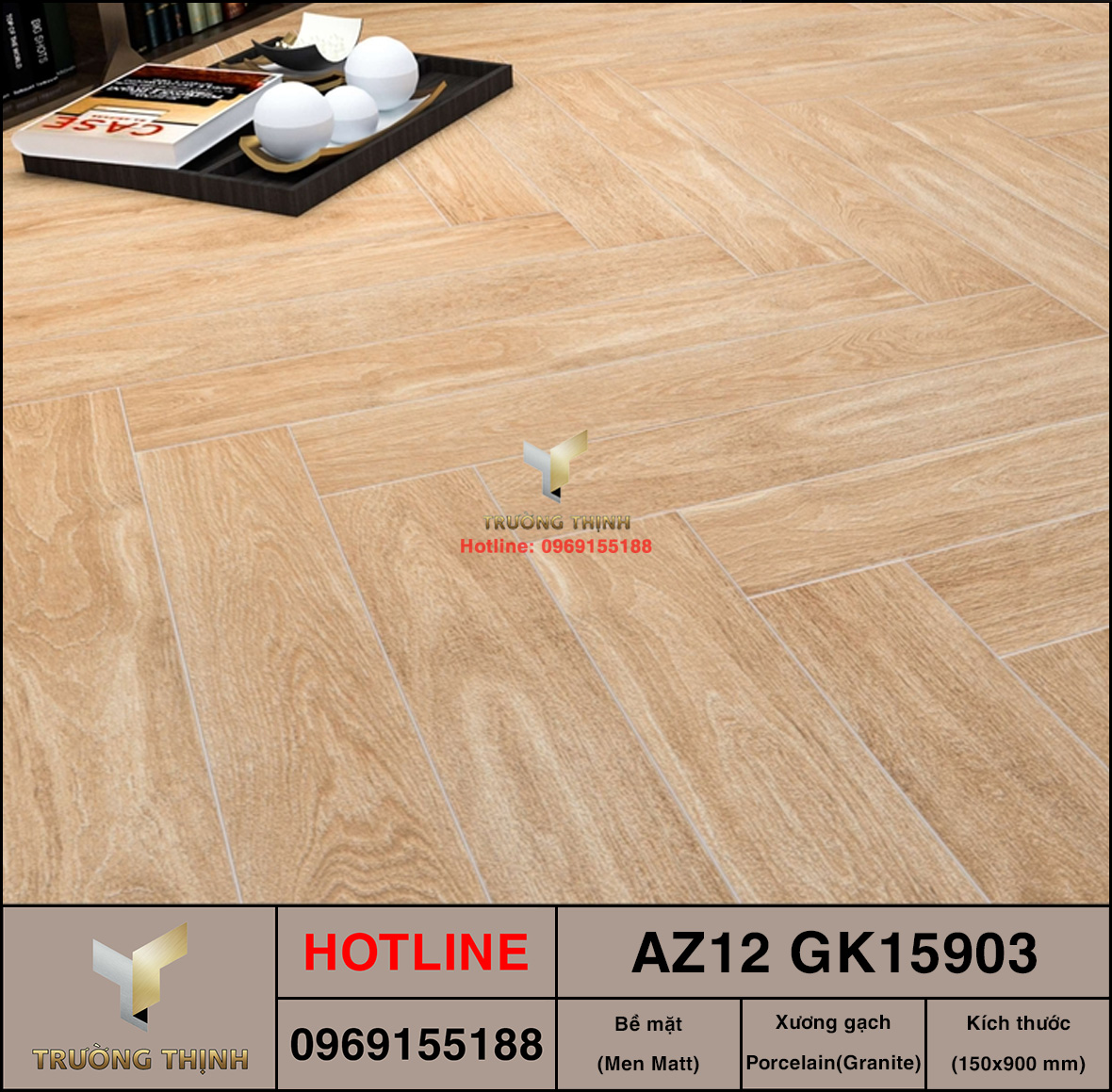 Gạch Porcelain Vân Gỗ 150x900 Viglacera AZ12-GK15903: Nâng Tầm Không Gian Sống Đầy Ấm Cúng