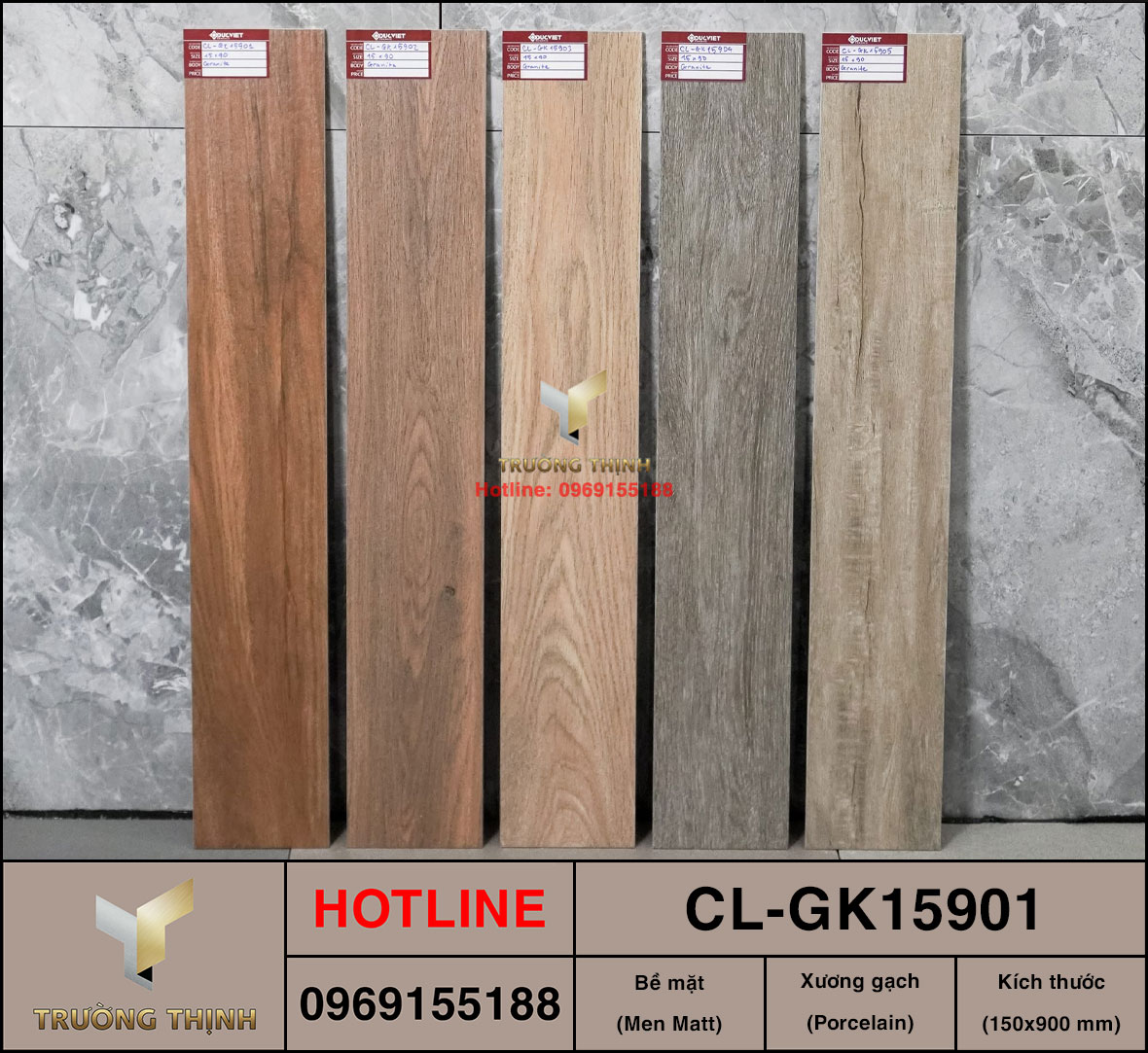 Gạch vân gỗ 150x900 Viglacera Cửu Long CL-GK15901 ảnh thực tế