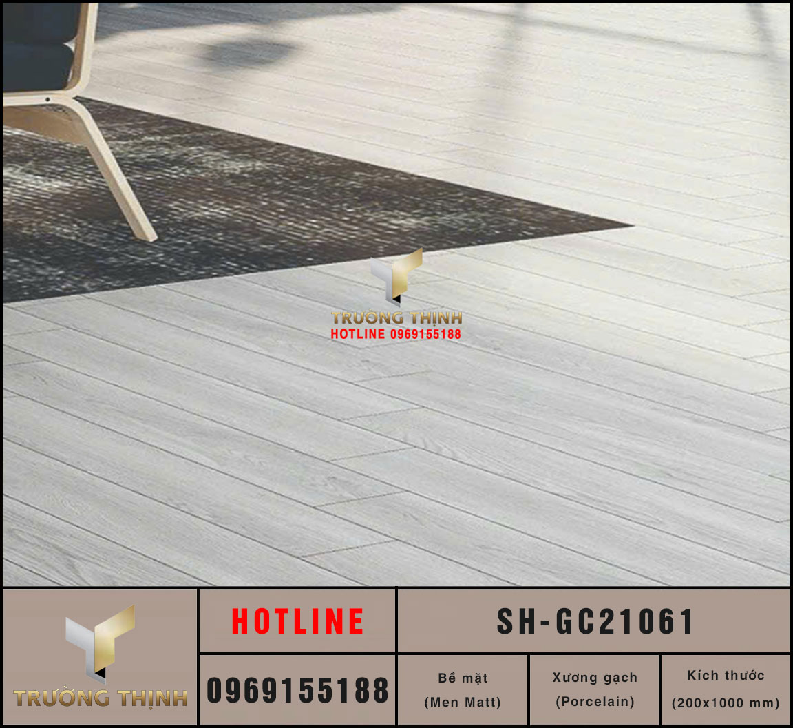 Gạch granite vân gỗ 200x1000 Viglacera SH-GC 21061 giá rẻ