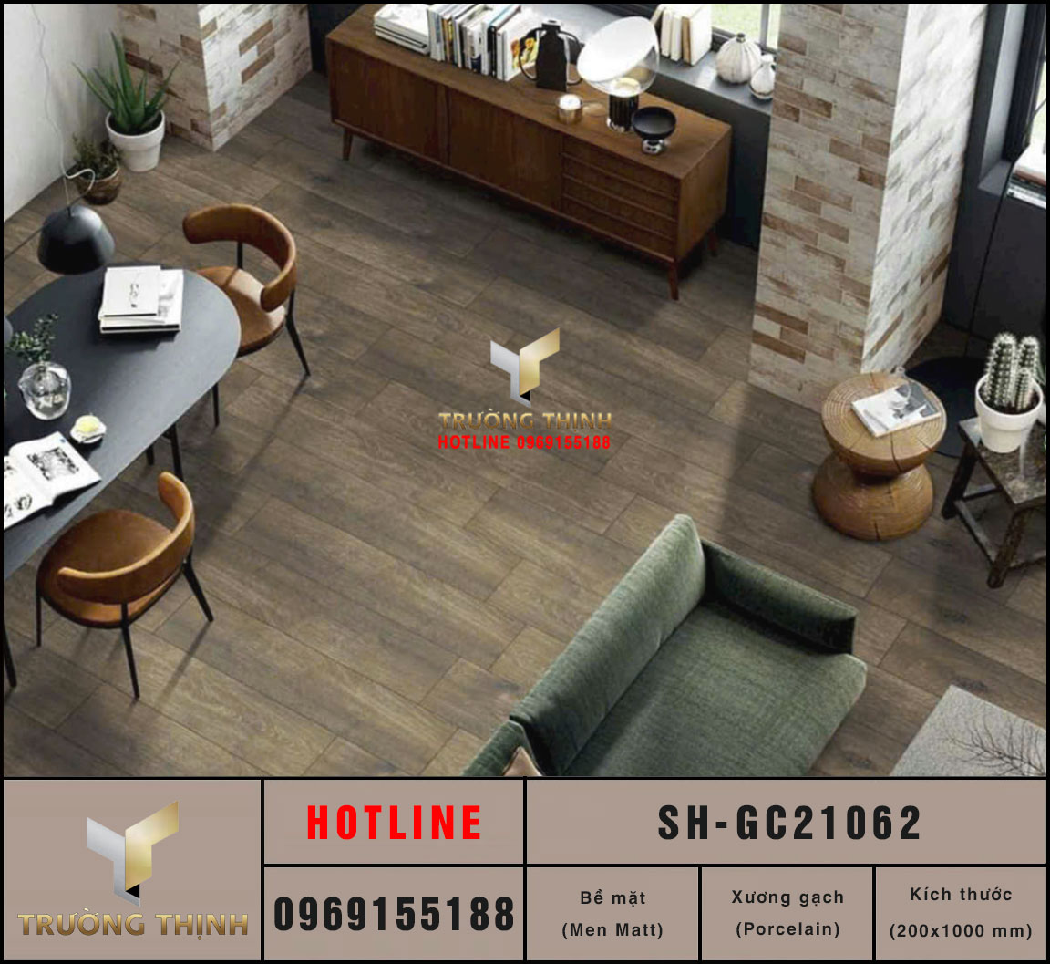 Gạch lát nền vân gỗ 200x1000 Viglacera SH-GC21062 giá rẻ