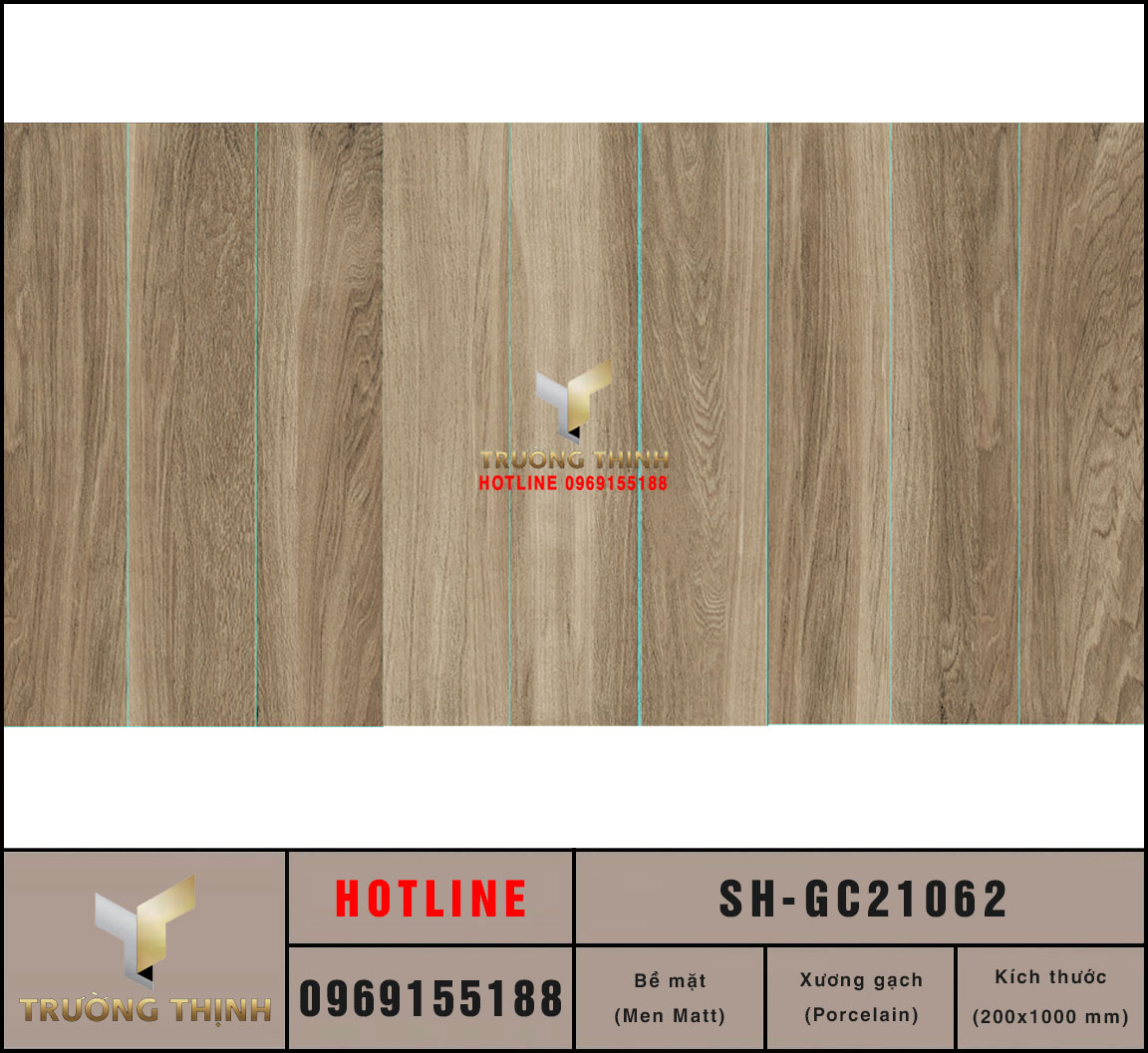 Gạch vân gỗ 200x1000 Viglacera Sông Hồng SH-GC21062
