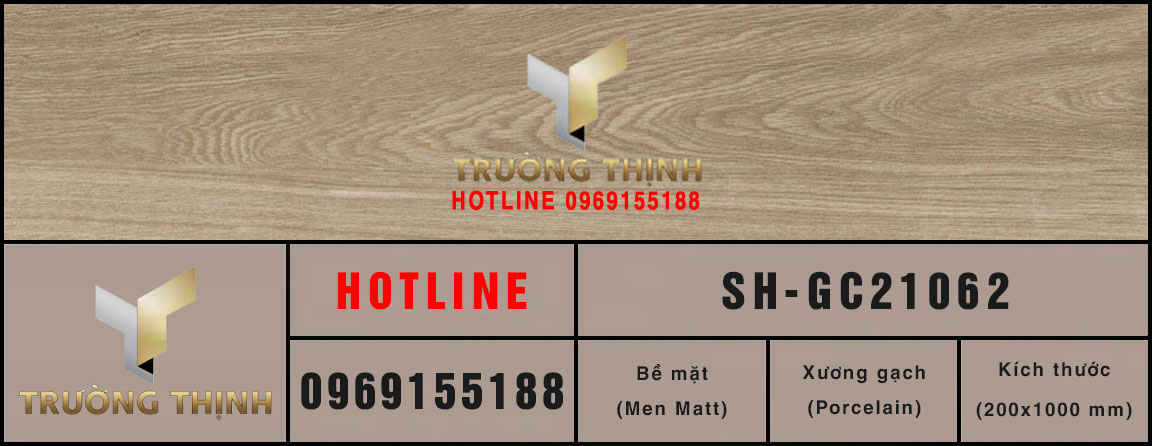 Gạch vân gỗ 200x1000 Viglacera Sông Hồng SH-GC21062