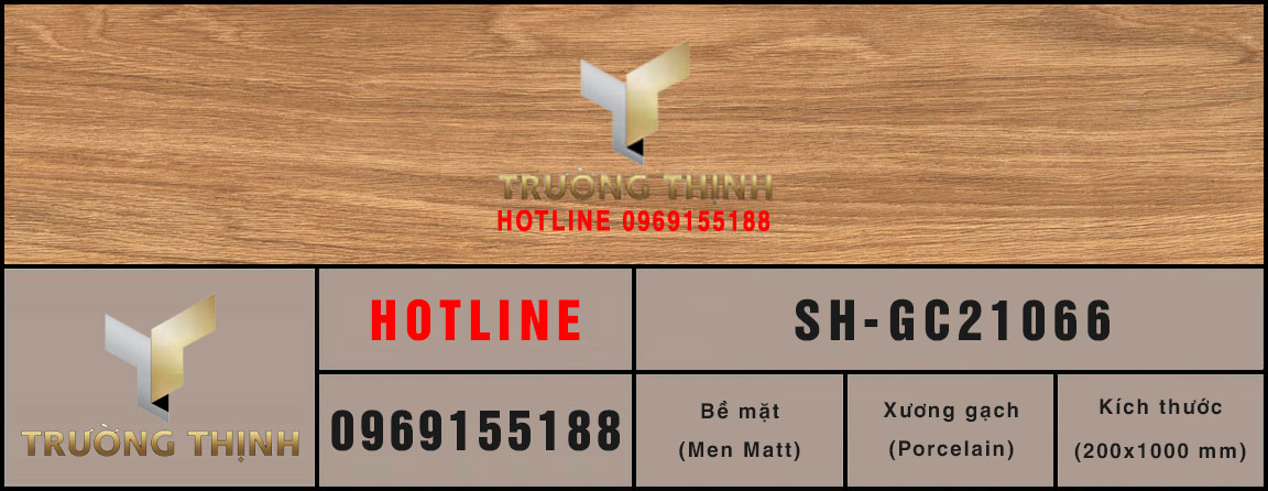 Gạch vân gỗ 200x1000 Viglacera Sông Hồng SH-GC21066