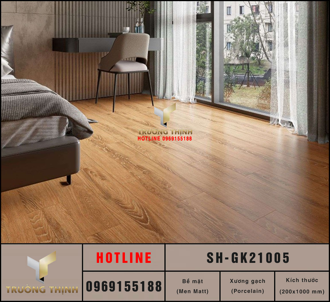 Gạch xương đá vân gỗ 200x1000 Viglacera SH-GK21005 cao cấp