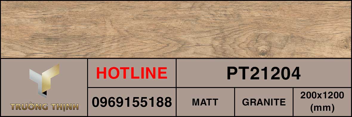 Gạch granite vân gỗ 200x1200 Viglacera Platinum PT21204 cao cấp