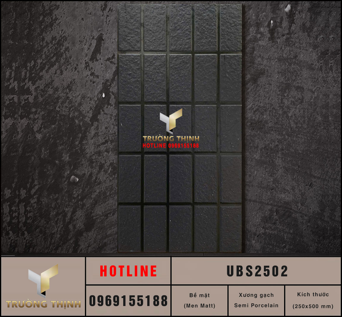 Gạch ốp lát giả cổ 250x500 Viglacera United UBS2502 – Sự lựa chọn hoàn hảo cho không gian hiện đại