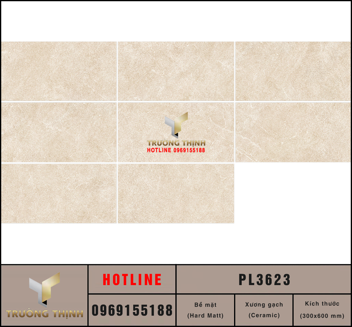 Gạch ốp lát 300x600 Viglacera Platinum PL3623