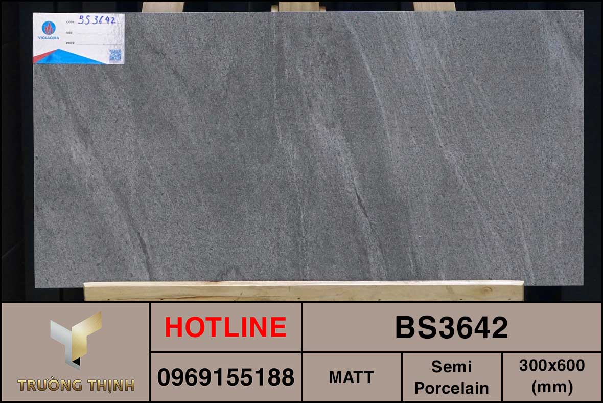 Gạch chống trơn 300x600 Viglacera BS3642 vân đá