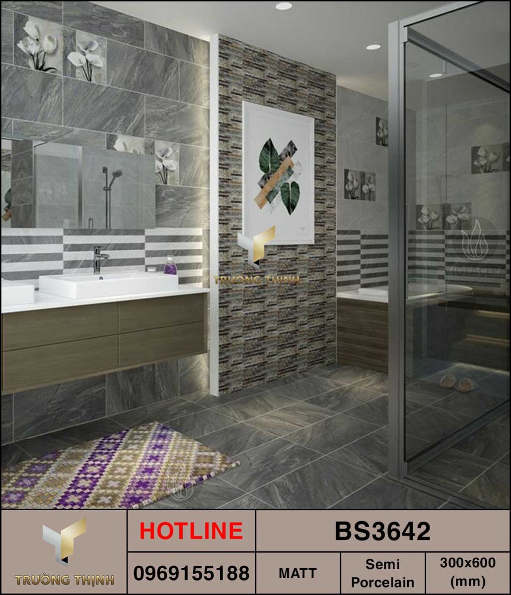 Ảnh mẫu gạch ốp lát 300x600 Viglacera BS3642