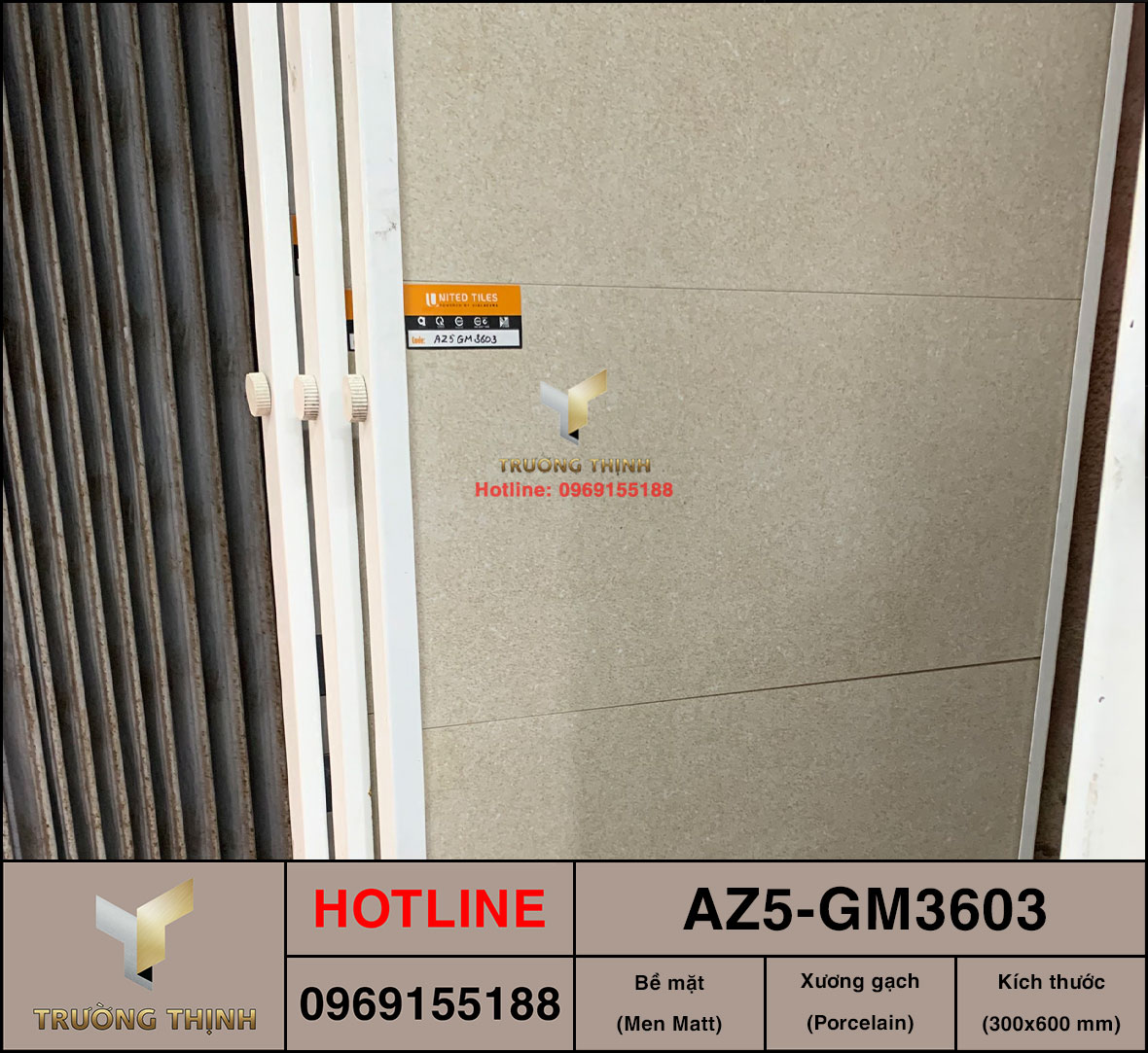 Gạch ốp lát 300x600 Viglacera United Arizona AZ5-GM3603