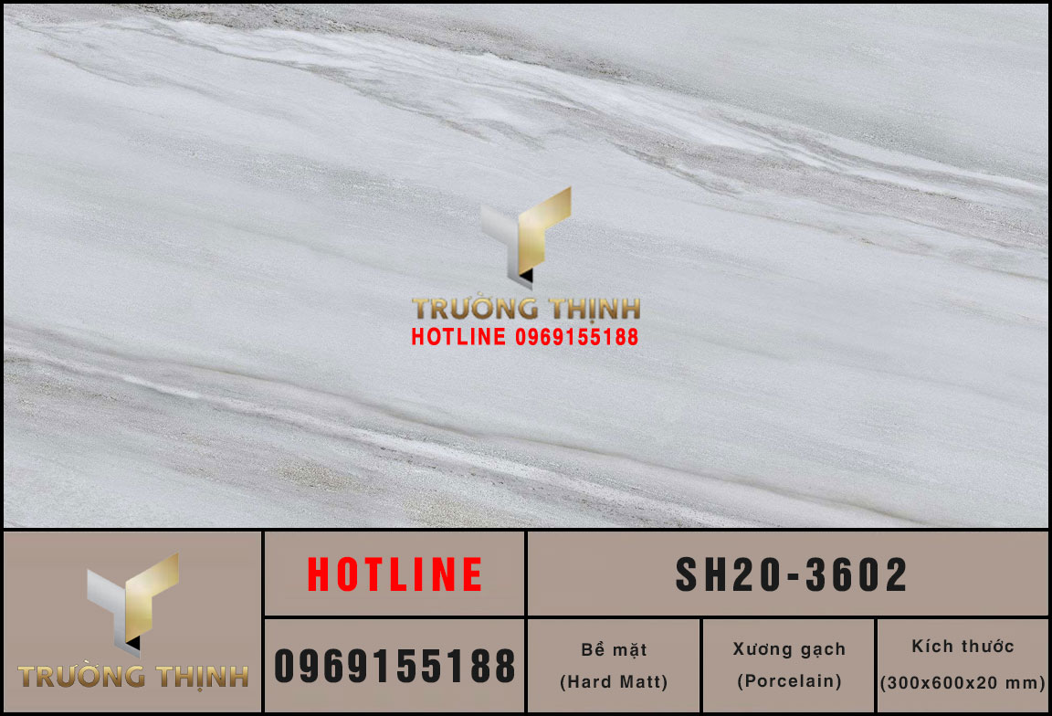 Gạch lát nền 300x600 Viglacera Sông Hồng SH20-3602