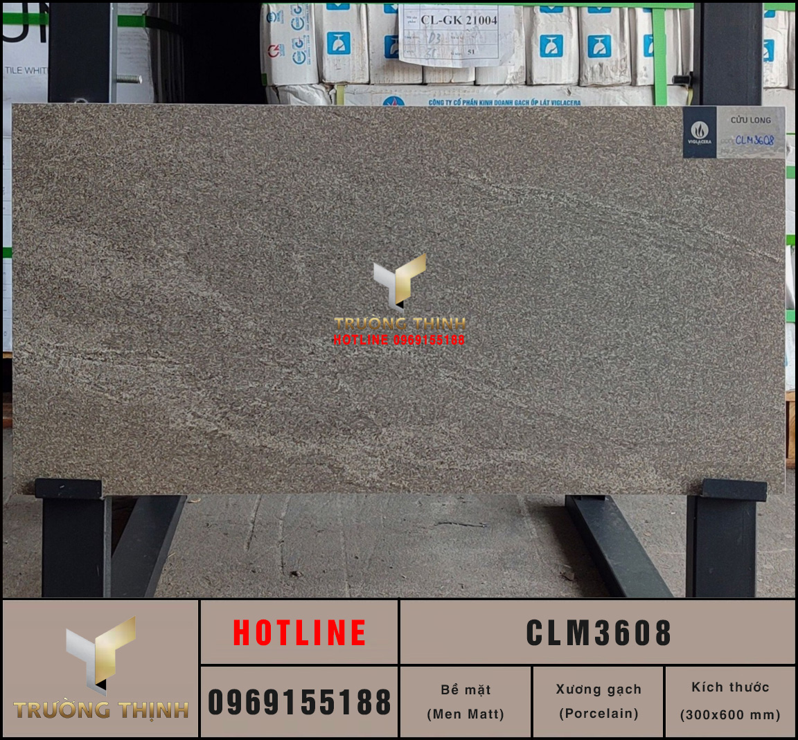 Gạch granite vân đá 300x600 Viglacera CLM3608 cao cấp
