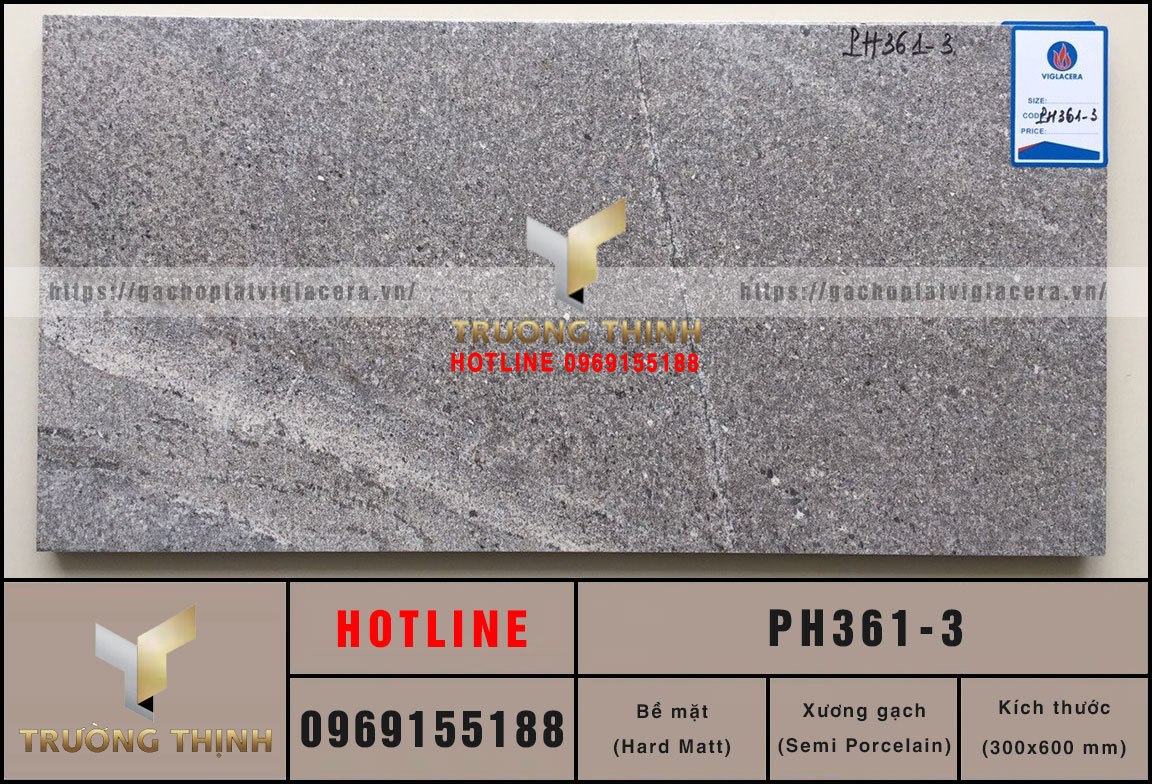 Gạch men Matt chống trơn Viglacera PH361-3 | Bền đẹp, An toàn & Giá tốt